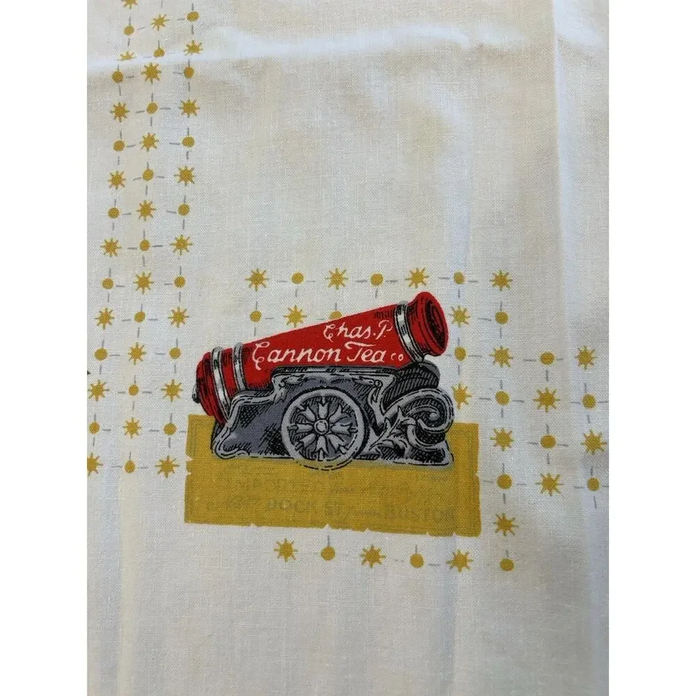 VTG MCM Post War 40s/50s Primitive‎ Linen Tablecloth 47